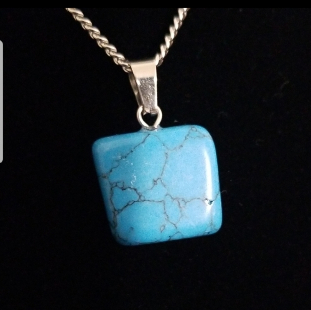 🔵🆕️ Blue stone Necklace - Picture 1 of 3